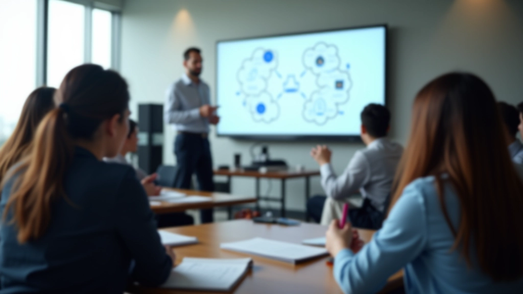 Professional team engaged in intensive creative thinking training session